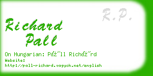 richard pall business card